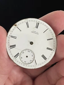 Antique Waltham WM Ellery 1873 Pocket Watch Movement 8s 7j For Parts/Repair - Picture 1 of 3