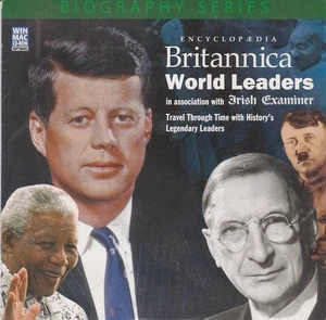 ENCYCLOPEDIA BRITANNICA WORLD LEADERS ( IRISH CD ROM ) - Zdjęcie 1 z 3