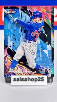 2024 Topps Finest Pete Crow-Armstrong #104 RC Sky Blue Refractor /250 Uncommon - Image 1 of 3