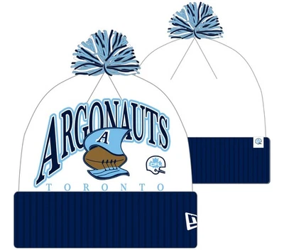 Toronto Argonauts 2025 New Spirit Turf Traditions Cuffed Pom Knit Hat - Blue - Image 1 of 3