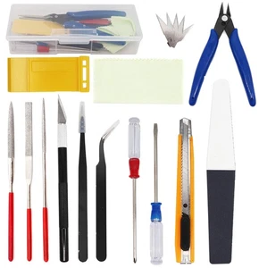 18tlg Crafts Basic Model Tool Kit, Hobby Building Tools Set with Hobby Clippe... - Bild 1 von 7