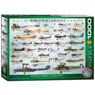 Puzzle - Aerei Da Guerra Della Prima Guerra Mondiale - 1000 Pezzi - Immagine 1 di 4