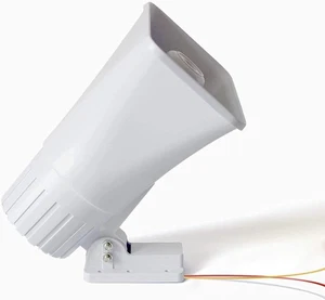 Alarm zweifarbig verdrahtete Hornsirene mit Halterung, 130DB lautes Sprachwarnsystem... - Bild 1 von 7
