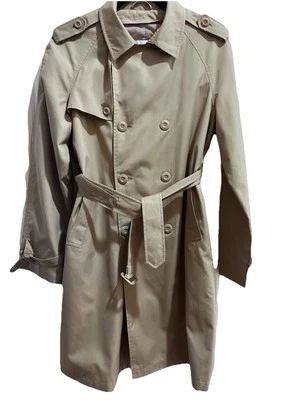 London Fog Vintage Women’s Tan Double breasted Trench Coat Size 18 Large Classic - Image 1 of 4