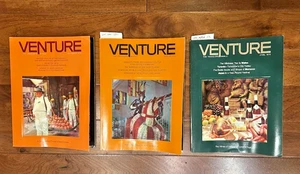 Lot of 3 VENTURE The Traveler's World Magazine 1970 Lenticular 3D w/Vtg Auto Ads - Bild 1 von 8