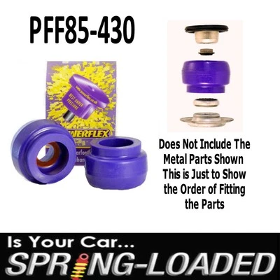 Soportes superiores deportivos Powerflex para AUDI A1 (8X1,8XF) 1.4TFSI H/Back 05/2010-On - Imagen 1 de 2