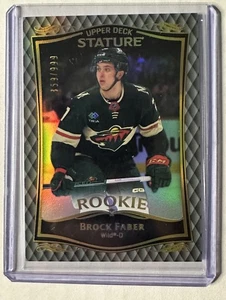 2023-24 Upper Deck Stature Brock Faber #40 /999 (RC) - Picture 1 of 2