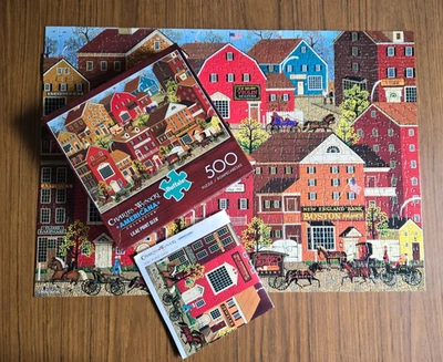 CHARLES WYSOCKI ~ 500 pc puzzle ~ Americana ~ LILAC POINT GLEN~ COMPLETE ~ VG+ - Image 1 of 4
