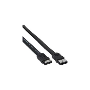 InLine Cavo eSATA 7pin I-Form a SATA 7pin L-Form, per connessioni esterne, Max 3 - Foto 1 di 2