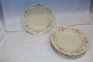 Cuencos de sopa de postre con borde desplazado PMR Jaeger & Co Bavaria porcelana 6 x 8,5" - Imagen 1 de 4