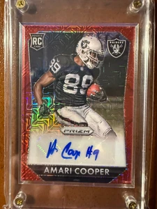 Amari Cooper Panini Prizm Red Spectra Prizm Auto - Rookie! /45 - Picture 1 of 2