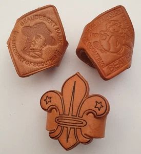 3 x Pfadfinder Leder Halstuch Pantoletten Brillen. Baden Powell usw - Bild 1 von 5
