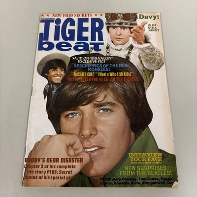 Tiger Beat magazine April 1969 Monkees Sajid Bobby Sherman Beatles Elvis Cowsill Foto 1 de 4