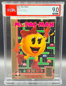 Ms Pac-Man Nintendo NES Jacksonville Collection Sealed New PSA 9.0 A+ NOT WATA