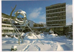 ältere Farb AK Oberkochen Rathaus im Winter b. Aalen, Heidenheim, Essingen - Bild 1 von 1
