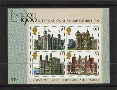 Great Britain 834a Souvenir Sheet London 1980 International Stamp Expo MNH - Image 1 of 2