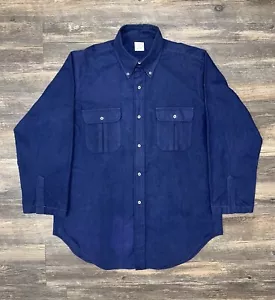60s Six Button Vintage Brooks Brothers Plaid Flannel 3/4 Sleeve Shirt M USA Made - Picture 1 of 7