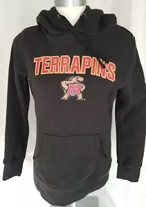 University of Maryland TERRAPINS Testudo Turtle Sweatshirt Hoodie UNISEX SMALL - Picture 1 of 8