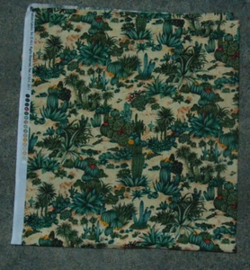 High Fashion Stoffe Kaktus Rest 1 Yard 34 cm breit Southwestern Baumwolle - Bild 1 von 2