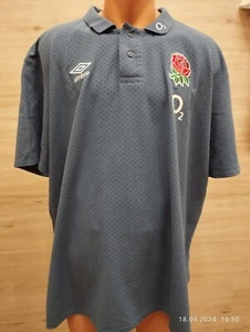Umbro England Rugby Union Dotted Short Sleeve Men’s Polo Shirt Size 4XL - Picture 1 of 6
