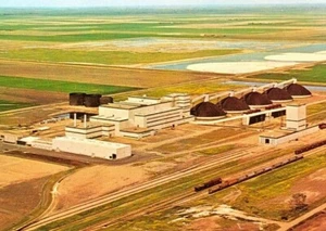 Kalium Chemikalien Kali Raffinerie Kalium, Saskatchewan, Kanada Postkarte Vintage  - Bild 1 von 6