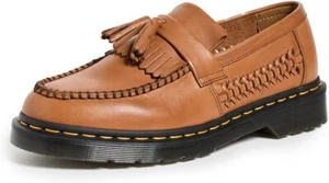 Dr. Martens Women's Unisex Adrien Woven Loafers, British Tan, 8 Women / 7 Men - Picture 1 of 5