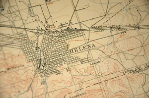 1899 Helena Map Montana Topographic Quadrangle Authentic Antique Townsend Vtg - Picture 1 of 8