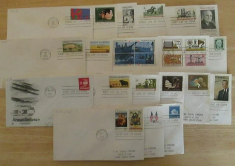 1973 USA First Day Issue Envelopes  - Qty:  20 with duplicates Cover