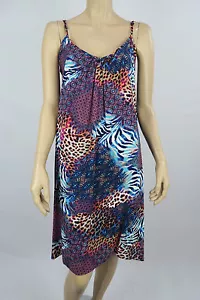 Crossroads Ladies Sleeveless Trapeze Print Dress sizes 8 12 Colour Multi - Picture 1 of 4