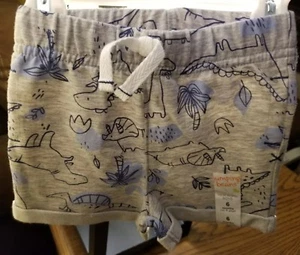 NEW JUMPING BEAN Boys COTTON Elastic Waist Dinosaur Shorts Size 6 Months - Picture 1 of 3