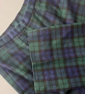Pendleton Women 100% Wool Pants 10/12 Tartan Blue Green Plaid Lined 28x31 Preppy - Picture 1 of 12