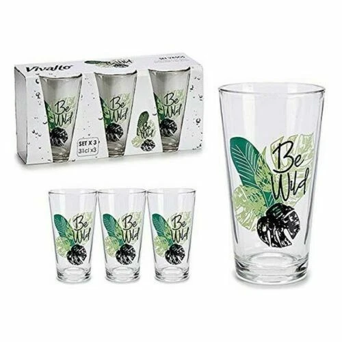 Set di Bicchieri Vetro (3 Pezzi) 31 cl TRASPARENTE VETRO (310 ML) (3 PEZZI) - Immagine 1 di 1
