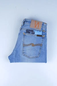 35372 Nudie Jeans Skinny Lin blond orange hellblau Herrenjeans Gr. 27/32 - Bild 1 von 8