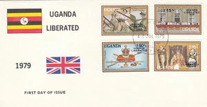 (143598) Uganda Liberated Uganda OVERPRINT FDC 1979 - Imagen 1 de 2