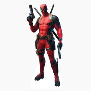 Recorte de cartón Deadpool Fortnite | Recorte de cartón para juegos para fiestas y eventos - Imagen 1 de 6