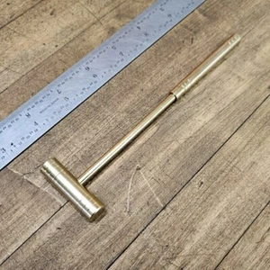 HAMMER Jewelers Planishing SOLID BRASS Metalsmith Vintage Machinist Tools 3oz☆US - Picture 1 of 6
