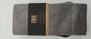 FRYE Bamboo Blend Boot Socks - 2 pack Black & Gray Women NEW Size 5-10 - Picture 1 of 5