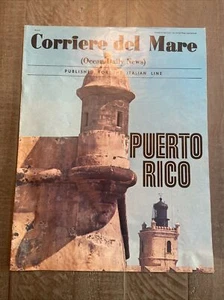 Corriere del Mare Newspaper Ocean Daily News Cruise 1970s Puerto Rico - Picture 1 of 4