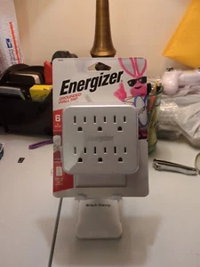 Energizer Grounded Wall Tap 6 AC Outlets Plug NEW - Picture 1 of 2
