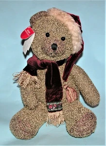 Russ Berrie plush knit bear "Shimmers" #6110 golden NEW 16 in. Bears from Past - Picture 1 of 7