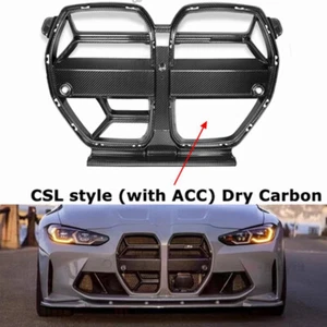 Für BMW G80 M3 G82 G83 M4 Dry carbon Kühlergrill Front Grill Nier Grille mit ACC - Picture 1 of 13