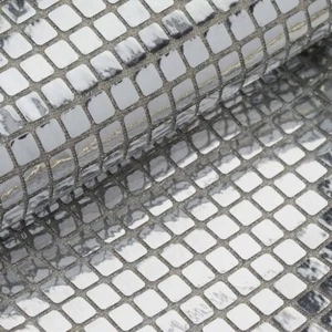 35" x 10 yards SILVER Mirror Foil on Tulle FABRIC BOLT Wedding Party Decorations - Picture 1 of 4