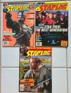 STARLOG Magazine Lot of 3 Issues: #123, #124, #125 Vintage TNG RoboCop *VG - Picture 1 of 4