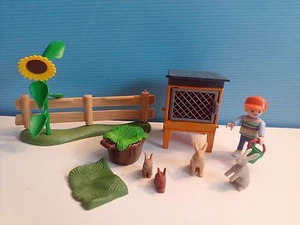 sympa clapier lapin 5123 Playmobil ( ferme , maison , jardin ) 1758 - Imagen 1 de 1