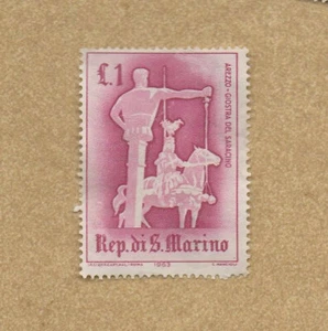 Briefmarke: San Marino,1963 Turniere,Mi.764,1L. ungebraucht.ohne G.Zust.s.Scan - Bild 1 von 2