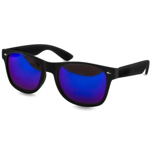 Caspar SG008 Unisex Retro Nerd Brille Sonnenbrille MATT bunt verspiegelt - Bild 1 von 31