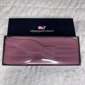 NIB $110 Vineyard Vines Hooks Silk Bow Tie Cummerbund 2 Piece Set Pink - Picture 1 of 4