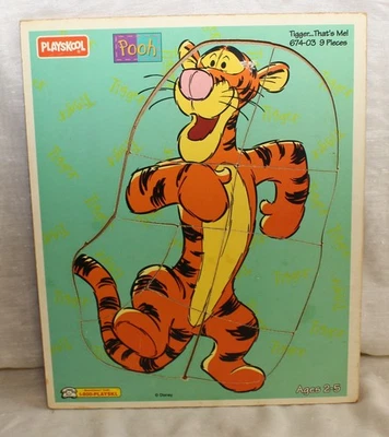 Rompecabezas de madera Tigger 9 piezas Playskool Foto 1 de 2