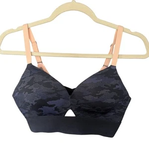 SPANX WRK2WAVE Shaping Black Camo Sports Bra Adjustable Straps Womens Size Small - Picture 1 of 6