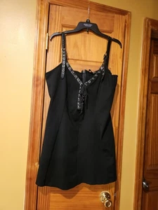 Mini Vestido Negro Dolls Kill Widow Talla Grande 3x Gótico Alternativo Punk - Imagen 1 de 8